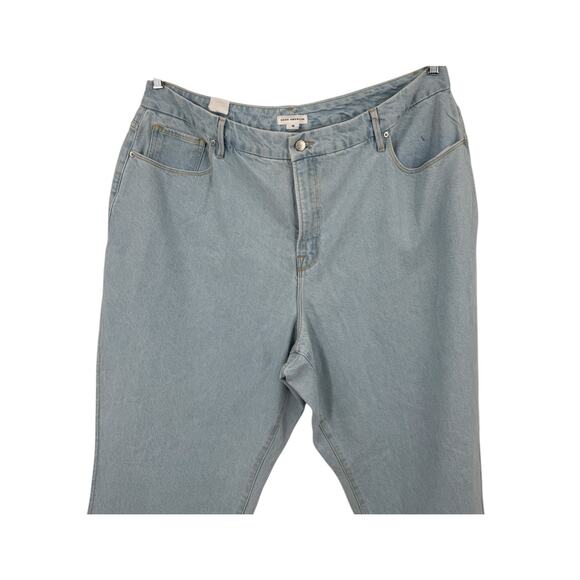 Good American Jeans Good Boy High Waist Slit Hem Boyfriend blue Plus size 18 - Picture 2 of 6